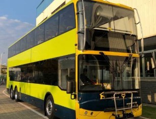 One of Wellington's new Euro 6 efficient diesel double-deckers