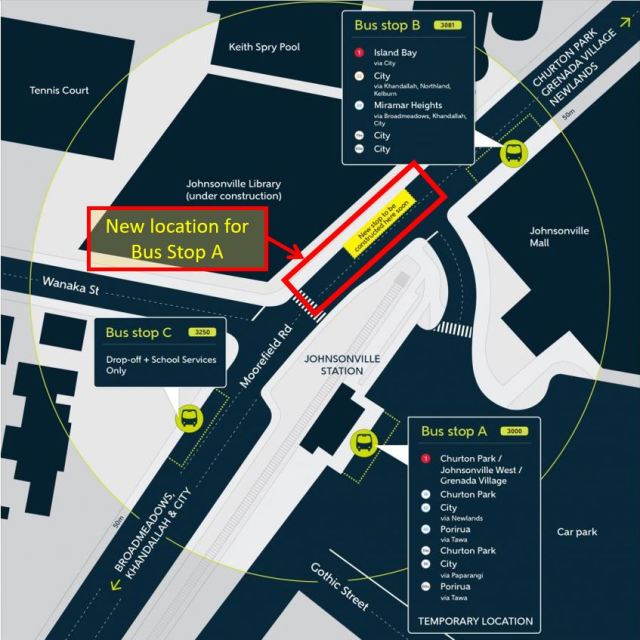 Jville-interchange showing bus stop A